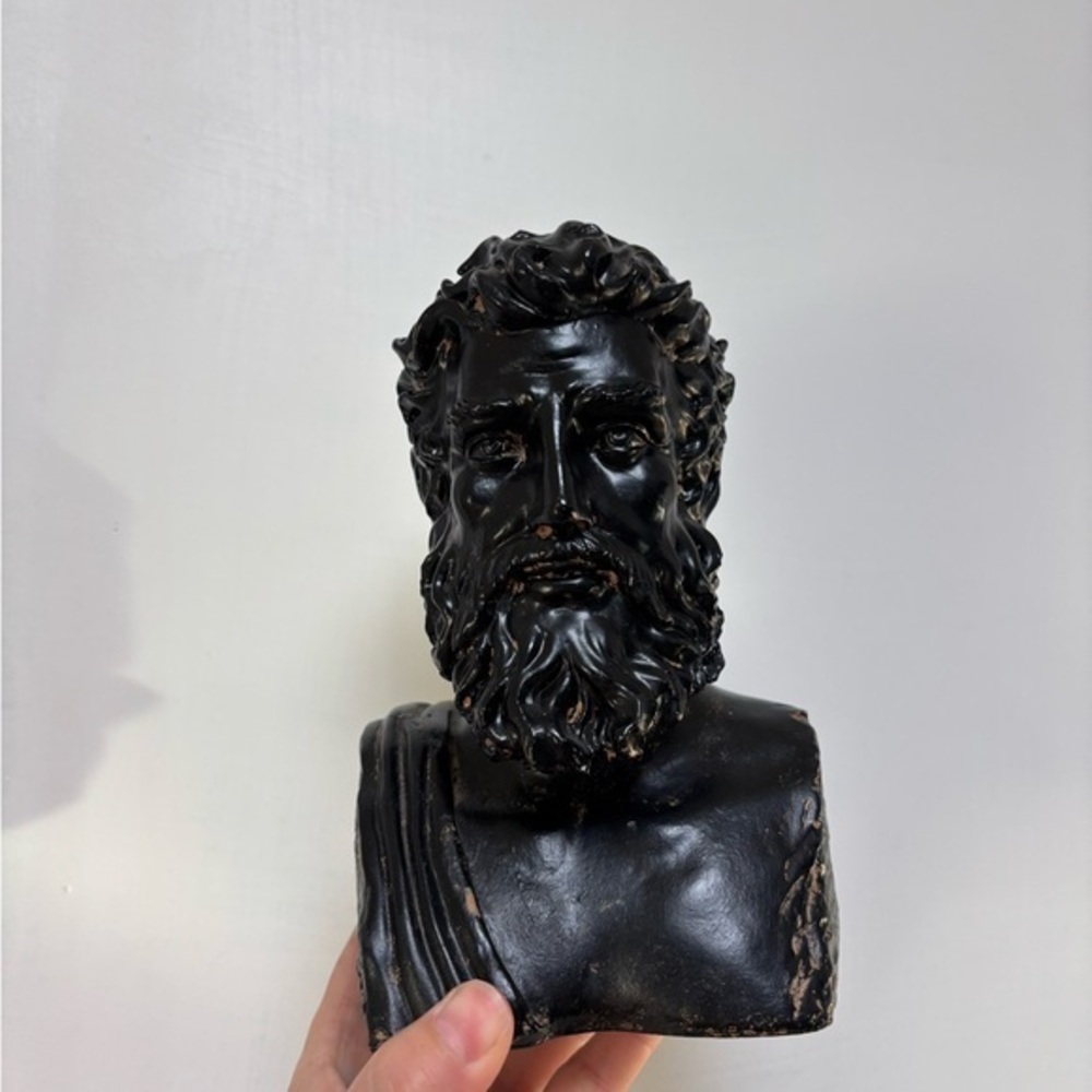 Black Bust Sculpture Janus